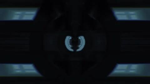 Hypnotic Sci-Fi Light Gate 7 Stock Footage 321480285