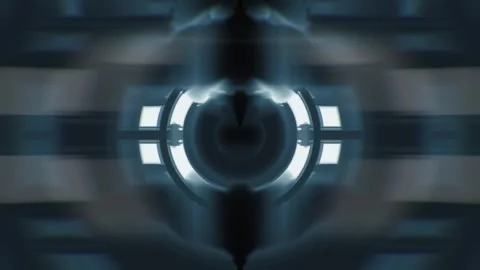 Hypnotic Sci-Fi Light Gate 10 Stock Footage 321480767