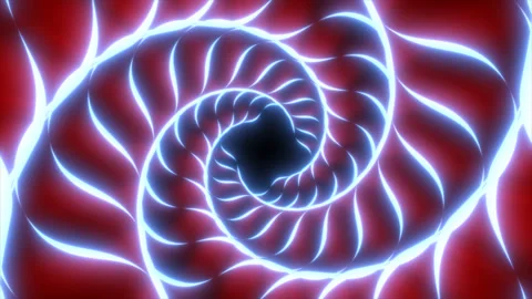 Hypnotic sci-fi wavy shaped futuristic magical glowing portal. Stock Footage 273992511