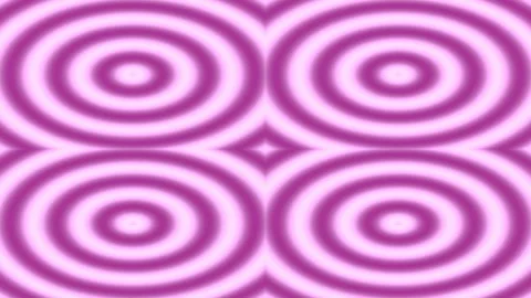 Hypnotic seamless op art pattern of interlocking purple blue circles backgrou Stock Footage 339499737