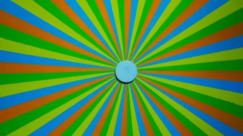 Hypnotic spinning pinwheel Stock Photos