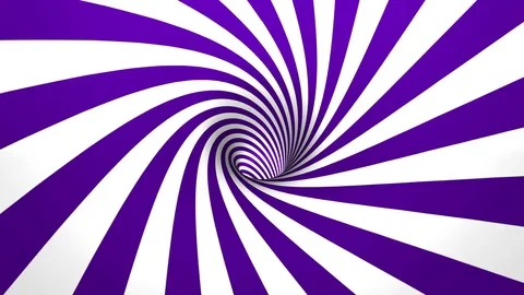 Hypnotic spiral 4K 50fps violet and white Stock Footage 76308253
