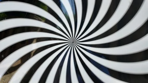 Hypnotic Spiral, 4K illusion background, Abstract colorful turning spiral motion Stock Illustration