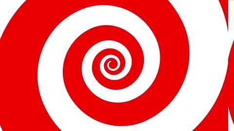 Hypnotic spiral abstract spinning animated hypnotic dizzy spinning black wh.. Stock Footage 265712962