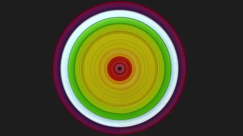 Hypnotic Spiral Animated Background. Abstract rainbow hypnotic animated bac.. Stock-Footage 238684564