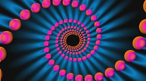 Hypnotic spiral of circles psychedelic background loop Stock Footage 56831551