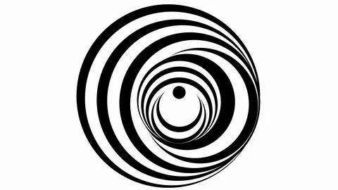 Hypnotic spiral illusion 2 Stock Footage 105959365