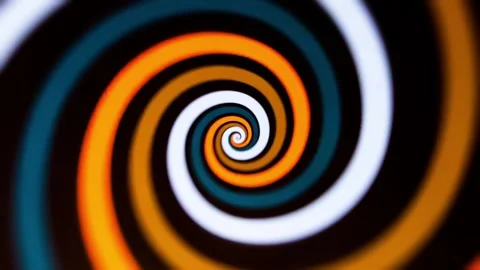 Hypnotic Spiral - Loop. HYPNODISC spinning in a hypnosis session, hypnotic disc 스톡 동영상 287815720