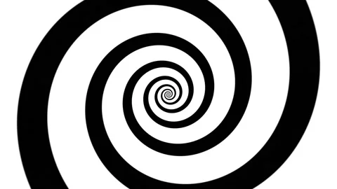 Hypnotic spiral spinning loop zoom in Stock Footage 195510718