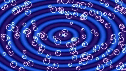 Hypnotic Spiral Vortex: Glowing Bubble Wave Motion Background for Abstract .. Stock Footage 336539385