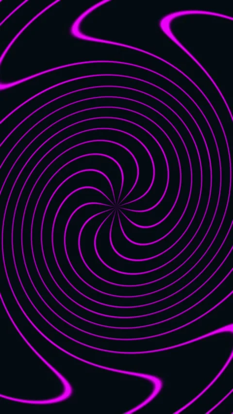Hypnotic spiral vortex, psychedelic abstract, dark background 스톡 동영상 345483095