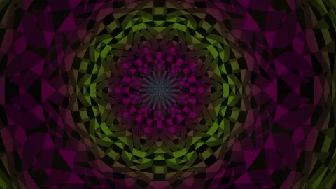 Hypnotic Swirling Psychedelic Mandala Pattern Animation. Stock Footage 334534168