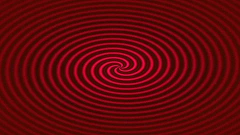 Hypnotic Swirling Red Spiral Vortex Background Stock Footage 331993230