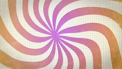 Hypnotic Swirling Retro Background Loop with Vibrant Colors and Halftone Te.. Video stock 320466002