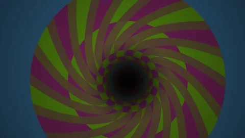 Hypnotic Swirling Vortex of Psychedelic Colors and Patterns. Stock Footage 333927485