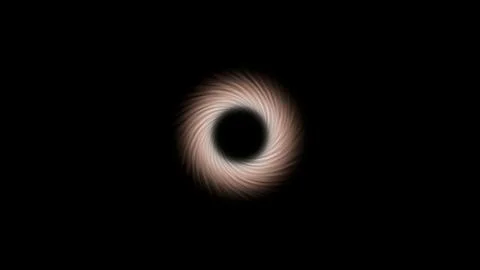 Hypnotic swirling vortex with a soft glow on black background, perfect for Stock Illustration