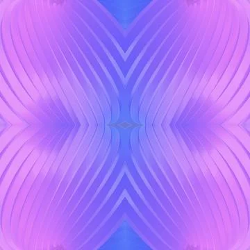 Hypnotic Symmetrical 3D Portal in Deep Blue and Neon Purple Stock Illustration