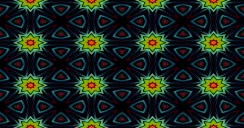Hypnotic Tapestry: Seamless Loopable Tile Pattern (4K, 60fps/30fps) Stock Footage 272285264