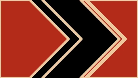 Hypnotic triangles arrows retro background vj loop Stock Footage 125186354