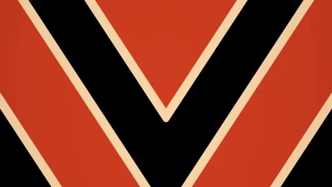 Hypnotic triangles arrows retro background vj loop Stock Footage 125215562