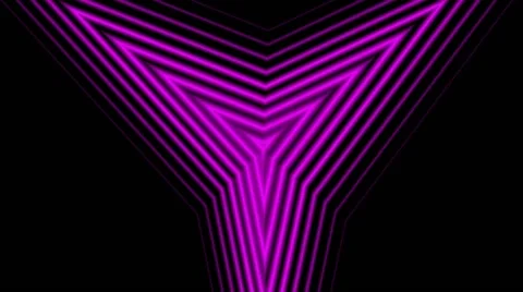 Hypnotic Triangles Pink tunnel Stock Footage 42498085