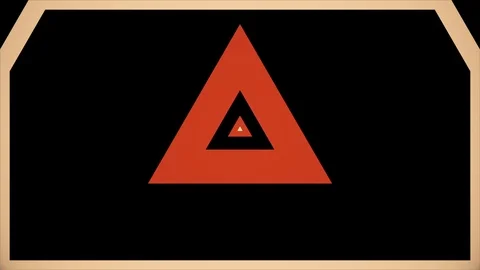 Hypnotic Triangles Retro Background vj loop Stock Footage 125145584