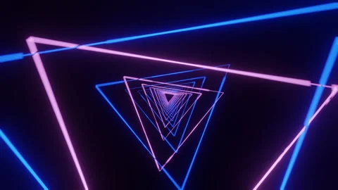 Hypnotic triangular animation 스톡 동영상 219410949