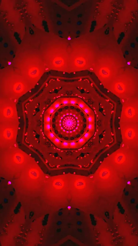 Hypnotic tunnel video loop screensaver with vibrant red and purple hues cre.. Video stock 321566733