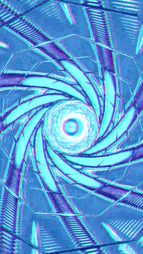 Hypnotic tunnel video loop for screensaver with seamless animation Stock Footage 321573346
