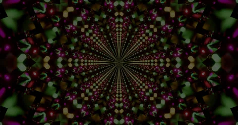 Hypnotic tunnel visual loop showcasing vibrant colors and dynamic patterns .. Stock Footage 317067804