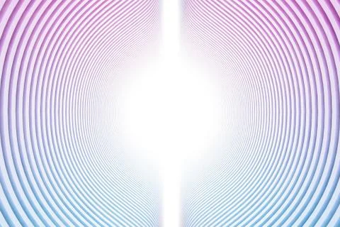 Hypnotic tunnel with white light Stock Illustration