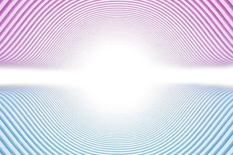 Hypnotic tunnel with white light Stock Illustration