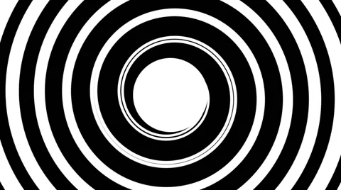 Hypnotic turning spiral, seamless loop animation Stock Footage 46545779