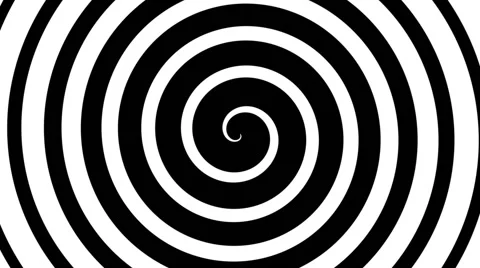 Hypnotic turning spiral, seamless loop animation Stock Footage 46546225
