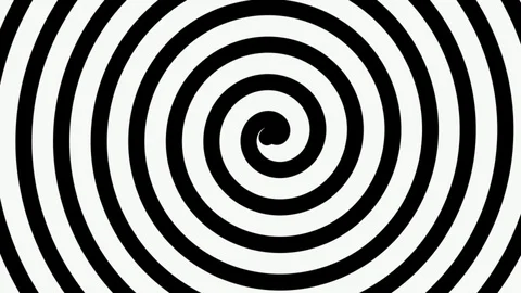 Hypnotic turning spiral, seamless loop animation Stock Footage 92744684