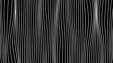 Hypnotic vertical lines move on black background. Motion. White curved threads Stock Footage 171591085