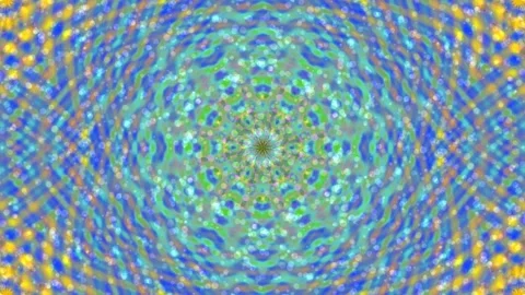 Hypnotic vibrant abstract kaleidoscope vortex background loop Stock Footage 336504278