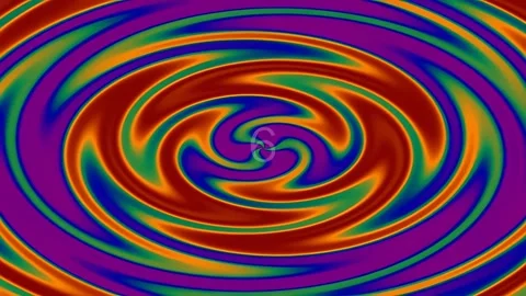 Hypnotic vortex abstract background animation, colorful spiral motion design Stock Footage 342116960