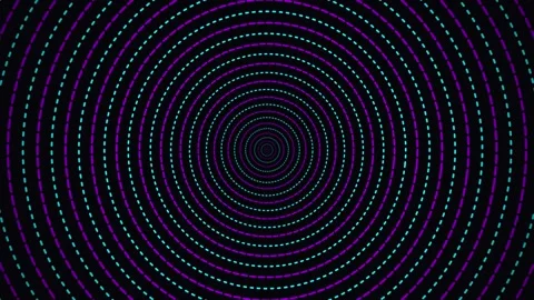 Hypnotic Vortex Funnel Animation of Concentric Rings Background Pattern Stock Footage 333287031