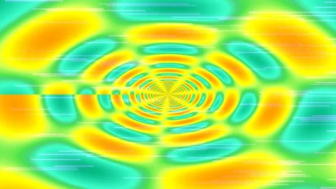 Hypnotic vortex spiral background with flowing psychedelic blue and red light Stock Footage 336766553