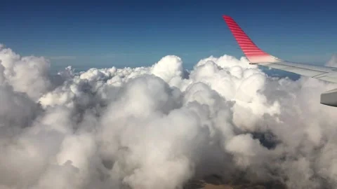 Hypnotic walk on the clouds Stock Footage 132060693