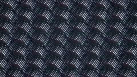 Hypnotic wave pattern of glowing dots. 3d rendering Stock Footage 315532264