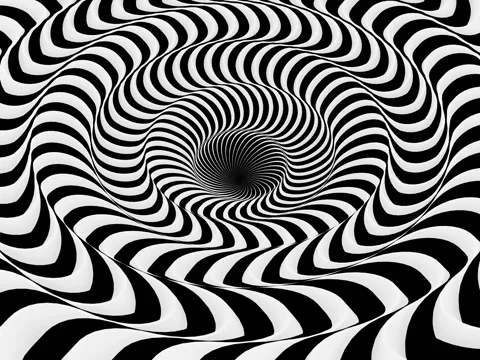 Hypnotic Waves Circle Stock Footage 73577210