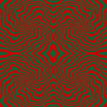 Hypnotic waves of symmetry, seamless pattern Stock Illustration