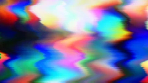 Hypnotic wavy holographic sci-fi elegant iridescent background. Video stock 121289095