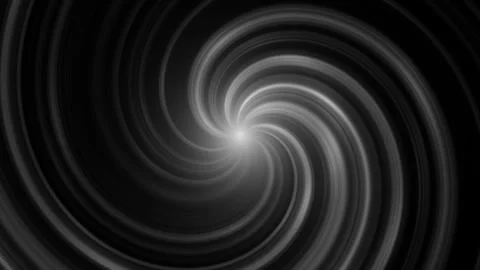 Hypnotic white light swirl rotating from center seamless loop animation Stock Footage 347086320