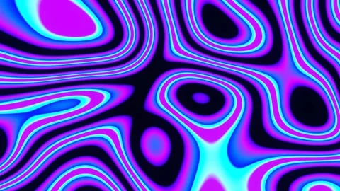 Hypnotics Neon Color Wave Effect Stock Footage 240326684