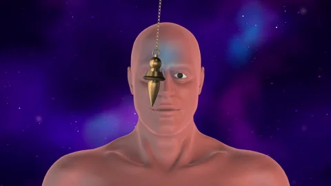Hypnotism of humans using pendulum 库存影片 254944512