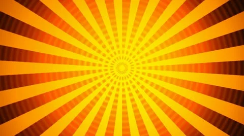 Hypnotize orange rays Stock Footage 22330341