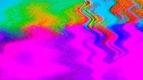 Hypnotizing glitch imitation light transformations glittering background. Stock Footage 112155588